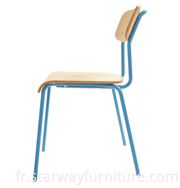 Ply Wood Chairwith Metal Leg